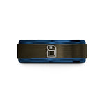special presents for wife – gunmetal & blue tungsten memory card wedding band