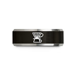 thoughtful presents for her – black & gray tungsten pour over dripper wedding band