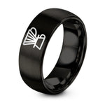 Valentine Day Gifts for Her – black tungsten pour over dripper ring