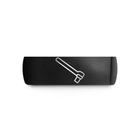 unique rings for men – black tungsten breaker bar wedding band