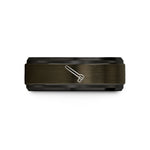 tungsten ring for men – gunmetal & black tungsten breaker bar wedding band