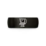 special presents for her – black & gold tungsten teleprompter wedding band