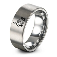 engraved couple bands – silver tungsten snowboard bindings ring