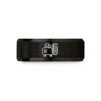thoughtful presents for her – black tungsten air compressor wedding band