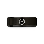 custom engraved rings her – black tungsten speedometer wedding band