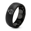 Stylist Apron – Tungsten Wedding Band, 8 mm, Black Comfort-Fit Women