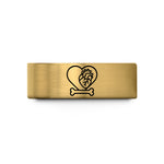 couple present ideas unique – gold tungsten heart bone wedding band