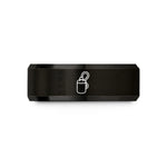 romantic couple anniversary present ideas – black tungsten throw bag wedding band