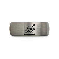 best presents for siblings – gray tungsten graph wedding band