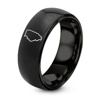 Valentines Day Couples Gifts – black tungsten illinois ring
