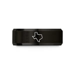 personalized presents for couples – black tungsten texas state wedding band