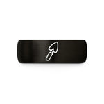 presents for love couples – black & gold tungsten trowel wedding band