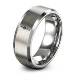 unique gift for buddy – gray tungsten cn tower ring