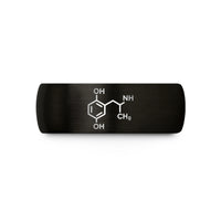 best gifts for women – black tungsten adrenaline epinephrine molecule wedding band