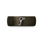 unique presents for girlfriend – gunmetal & blue tungsten dc plug wedding band
