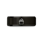 presents for him ideas – black tungsten ballot box checkmark wedding band