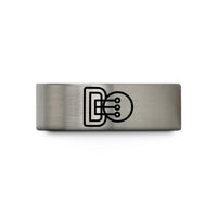 tungsten ring for men – blue & gray tungsten bow pins wedding band