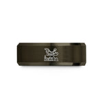 best presents for her – gunmetal & rose gold tungsten flying sleigh wedding band