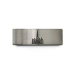 presents tailored for him – blue & grey tungsten dubai skyline wedding band
