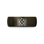 customized rings for men – gunmetal & black tungsten firewall wedding band