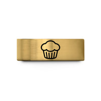 men’s personalized tungsten ring – gold tungsten muffin wedding band