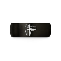 personalized presents for him – black tungsten vernier caliper wedding band