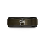 present ideas for moms – gunmetal & black tungsten barricade wedding band