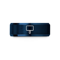 special presents for her – blue tungsten pit board wedding band