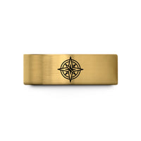 tungsten bands for couples – gold tungsten compass rose wedding band