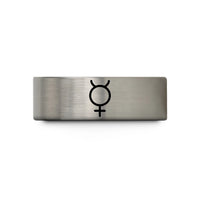 wedding bands for couples – gray tungsten mercury wedding band
