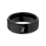 special presents for wife – black tungsten stairway to heaven wedding band