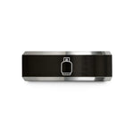tungsten rings for men – black & silver tungsten ghs gas cylinder wedding band