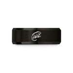 romantic presents for men – black tungsten iguana on branch wedding band