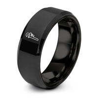 thoughtful presents for mom – black tungsten pipe wrench ring