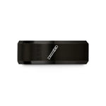 sister valentines day present – black tungsten recorder wedding band