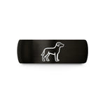 present ideas for sister – black tungsten standing dog wedding band