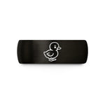 tungsten ring for her – black & gold tungsten gosling wedding band