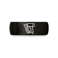 unique presents for her – black tungsten nail gun wedding band