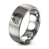 Valentines Day Gifts Sets – gray tungsten boardwalk path railings ring