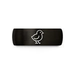 romantic present ideas her – black & rose gold tungsten chick wedding band