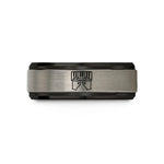 special presents for wife – black & grey tungsten piano keys wedding band