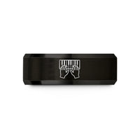 special presents for wife – black tungsten piano keys wedding band