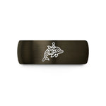 romantic present ideas her – gunmetal & black tungsten submarine dolphins wedding band