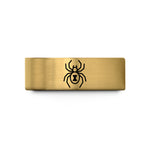 engraved rings for women – gold tungsten black widow spider wedding band