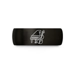 romantic rings for her – black tungsten piano violin keys wedding band