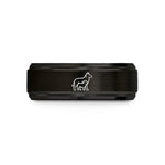 women's rings for gift – black & rose gold tungsten shepherd lamb wedding band