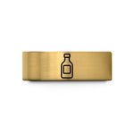 custom rings for couples – gold tungsten syrup bottle wedding band