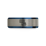 unique presents for friends – black & blue & gray tungsten scoreboard whistle wedding band