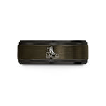 present ideas for girlfriend – gunmetal & black tungsten combat boots wedding band