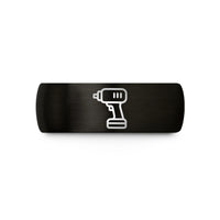 unique presents for girlfriend – black tungsten impact driver wedding band